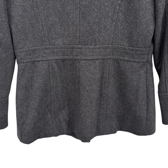 MICHAEL Michael Kors Peacoat Size Small Wool Double Breasted Wool Blend Gray - Picture 8 of 11
